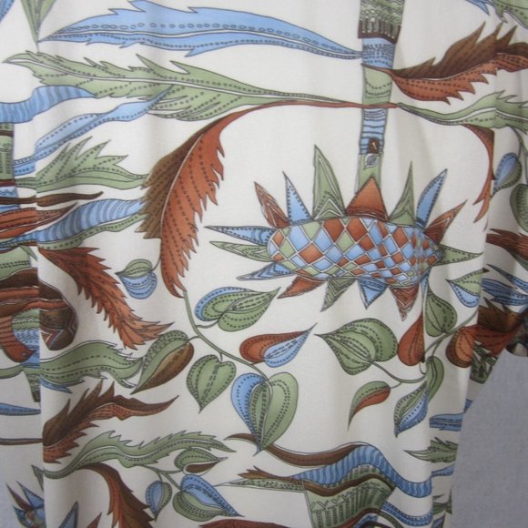 Arrow vintage Men sport shirt s/s pit to pit 25 XL 1970s Disco print polyester - Picture 8 of 10
